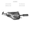   EDEX 17.371 - Kipufogó hátsó dob OPEL ASTRA G 1.8 (2000-2010)