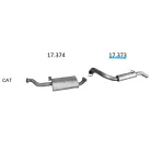 EDEX 17.373 - Opel Frontera B 2.2 D kipufogó hátsó dob