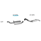 EDEX 17.374 - Opel Frontera A/B 2.2 D kipufogó közép dob