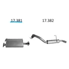 EDEX 17.381 - Opel Frontera B 3.2 kipufogó közép dob