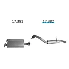 EDEX 17.382 - Opel Frontera B 3.2 kipufogó hátsó dob