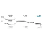 EDEX 17.383 - Opel Astra H / H GTC 1.4 / 1.6 kipufogó hátsó dob