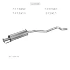 EDEX 17.40 - Kipufogó közép dob OPEL ASTRA F 1.4, 1.6, 1.7 D, 1.8, 2.0 (1991-1998)