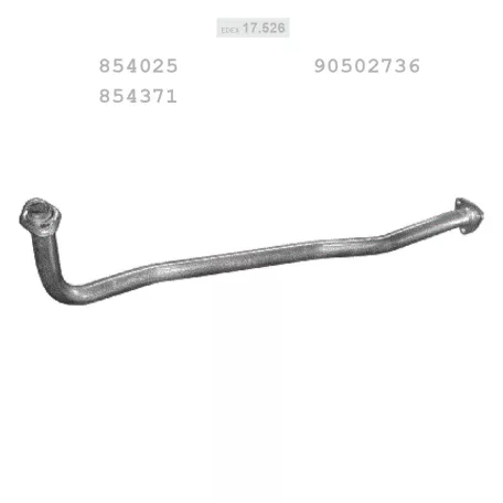 Edex 17.526 kipufogó gyűjtő cső – Opel Vectra A 88-93 1.6 C16NZ kat