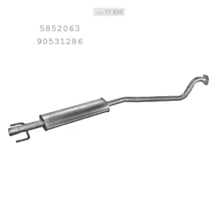   EDEX 17.530 - Kipufogó közép dob OPEL ASTRA G 1.4, 1.6 (1998-2005)