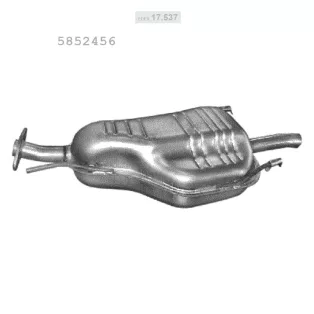   EDEX 17.537 - Kipufogó hátsó dob OPEL ASTRA G 1.4, 1.6 (1998-2005)