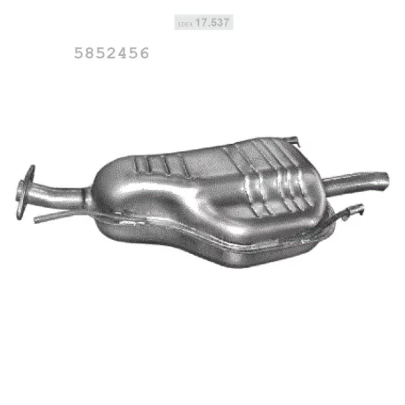 EDEX 17.537 - Kipufogó hátsó dob OPEL ASTRA G 1.4, 1.6 (1998-2005)