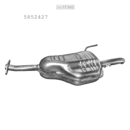 EDEX 17.542 - Kipufogó hátsó dob OPEL ASTRA G 2.0 D (1998-2004)