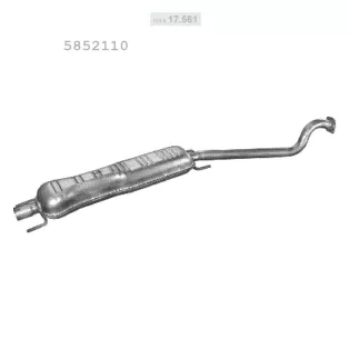   EDEX 17.561 - Kipufogó közép dob OPEL ASTRA G 2.0 D (1998-2004)