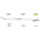 EDEX 17.581 - Opel Astra G 1.2 hátsó kipufogó dob