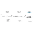 EDEX 17.582 - Opel Astra G 1.2 kipufogó hátsó dob