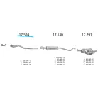 EDEX 17.594 - Opel Astra G / Zafira A / 1.4 / 1.6 első kipufogó cső