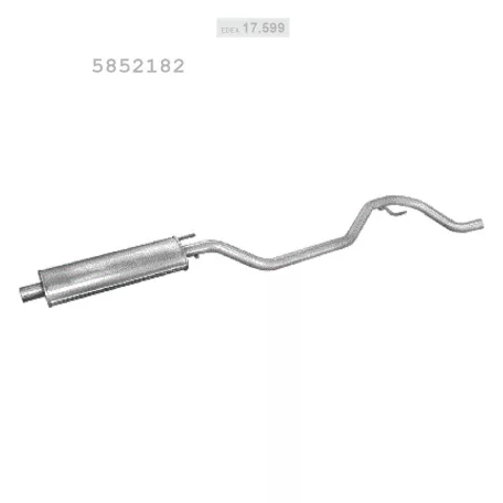 EDEX 17.599 - Kipufogó közép dob OPEL VECTRA C 1.6, 1.8 (2002-2008)