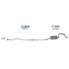 EDEX 17.603 - Opel Agila A 1.2 kipufogó