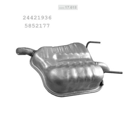 EDEX 17.618 - Kipufogó hátsó dob OPEL VECTRA C 1.8, 2.2 (2002-2011)