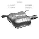 EDEX 17.619 - Kipufogó hátsó dob OPEL VECTRA C 1.6, 1.8 (2002-2008)
