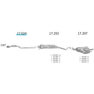 EDEX 17.624 - Opel Astra G / H / H GTC / Zafira A / 1.8i kipufogó cső