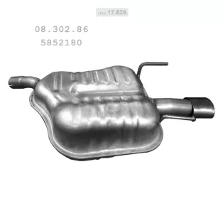   EDEX 17.626 - Kipufogó hátsó dob OPEL VECTRA C 2.0, 2.2, 3.2 (2003-2008)