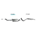 EDEX 17.632 - Opel Frontera B 2.2 D kipufogó közép dob