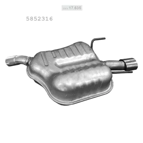 EDEX 17.635 - Kipufogó hátsó dob OPEL VECTRA C 2.2 (2002-2008)
