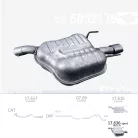 EDEX 17.636 - Kipufogó hátsó dob FIAT CROMA 1.9 D, 2.0 D, 2.2 D (2002-2011)