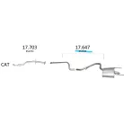EDEX 17.647 - Opel Insignia 2.0 D kipufogó hátsó dob