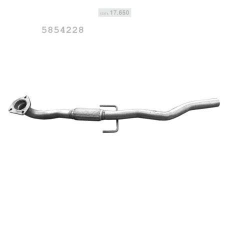 EDEX 17.650 - Kipufogó kipufogó cső OPEL VECTRA C 2.0 (2003-2008)
