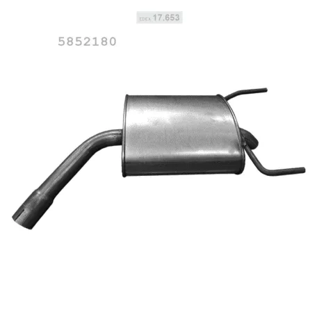 EDEX 17.653 - Kipufogó hátsó dob OPEL VECTRA C 2.0, 2.2, 3.2 (2003-)
