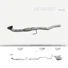 EDEX 17.675 - Kipufogó kipufogó cső FIAT CROMA 2.2 (2002-2010)