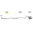 EDEX 17.675 - Opel Vectra / Signum kipufogó első cső