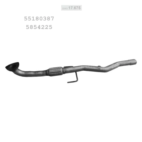 EDEX 17.675 - Kipufogó kipufogó cső FIAT CROMA 2.2 (2002-2010)