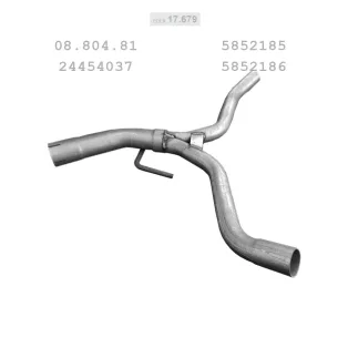  EDEX 17.679 - Kipufogó kipufogó cső OPEL VECTRA C 2.2, 3.2 (2003-2008)