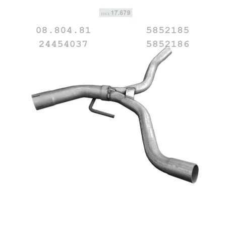 EDEX 17.679 - Kipufogó kipufogó cső OPEL VECTRA C 2.2, 3.2 (2003-2008)