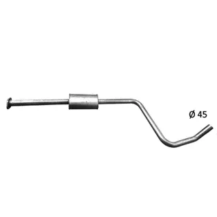 EDEX 17.690 - Opel Astra J 1.4 kipufogó közép dob