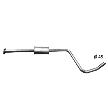 EDEX 17.690 - Opel Astra J 1.4 kipufogó közép dob