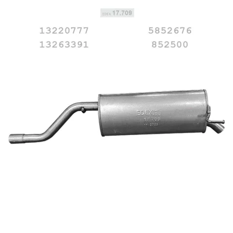 EDEX 17.709 - Kipufogó hátsó dob OPEL CORSA D 1.4 (2006-2019)