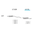 EDEX 17.75 - Opel Astra F / Kadett E / sedan kipufogó hátsó dob