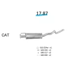EDEX 17.87 - Opel Astra F kipufogó közép dob