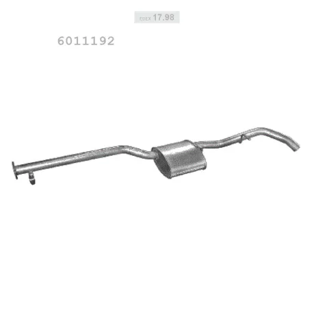 EDEX 17.98 - Kipufogó közép dob OPEL CALIBRA 2.0 (1988-1992)