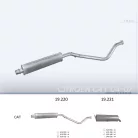 EDEX 19.220 - Kipufogó hátsó dob CITROEN C4 2.0 (2001-2007)