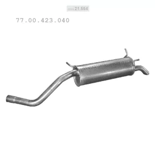   EDEX 21.554 - Kipufogó hátsó dob RENAULT MEGANE I 1.6, 1.8 (1999-2002)