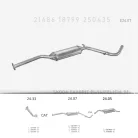EDEX 24.07 - Kipufogó közép dob SKODA FAVORIT 1.3 (1992-1996)