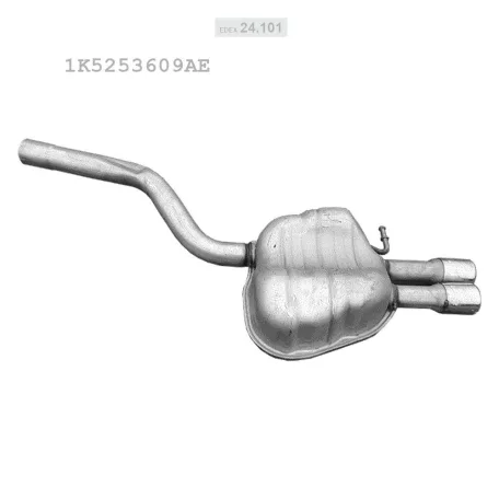 EDEX 24.101 - Kipufogó hátsó dob VW JETTA III 2.5 (2005-)