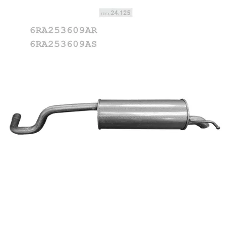 EDEX 24.125 - Kipufogó hátsó dob SEAT TOLEDO IV 1.0 (2017-2019)