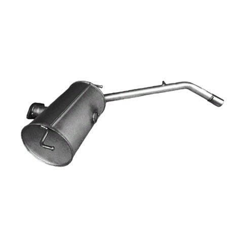 EDEX 26.185 - Toyota Avensis Verso 2.0 kipufogó hátsó dob