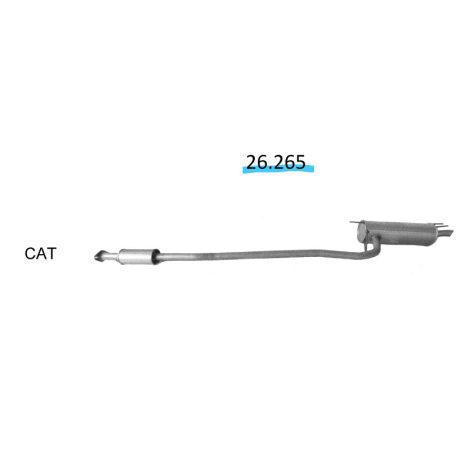 EDEX 26.265 - Toyota Carina E 1.6 kipufogó hátsó dob