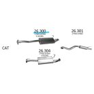 EDEX 26.300 - Toyota Land Cruiser kipufogó közép dob