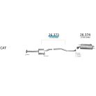 EDEX 26.373 - Toyota Previa 2.4 kipufogó közép dob