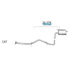 EDEX 26.379 - Toyota Avensis T270 kipufogó hátsó dob