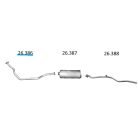 EDEX 26.386 - Toyota Land Crusier HJ45 kipufogó cső